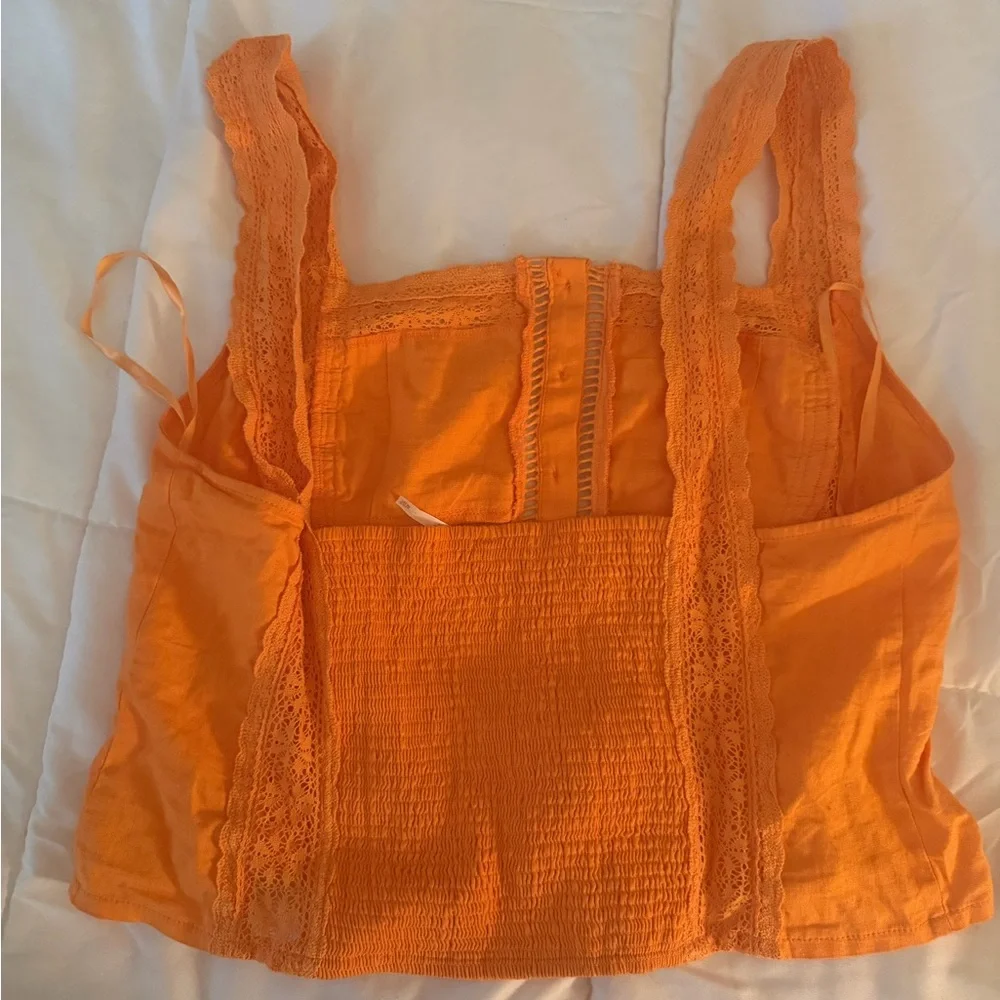 FREE PEOPLE MAGGIE LACE TANK XL - Picture 6 of 8